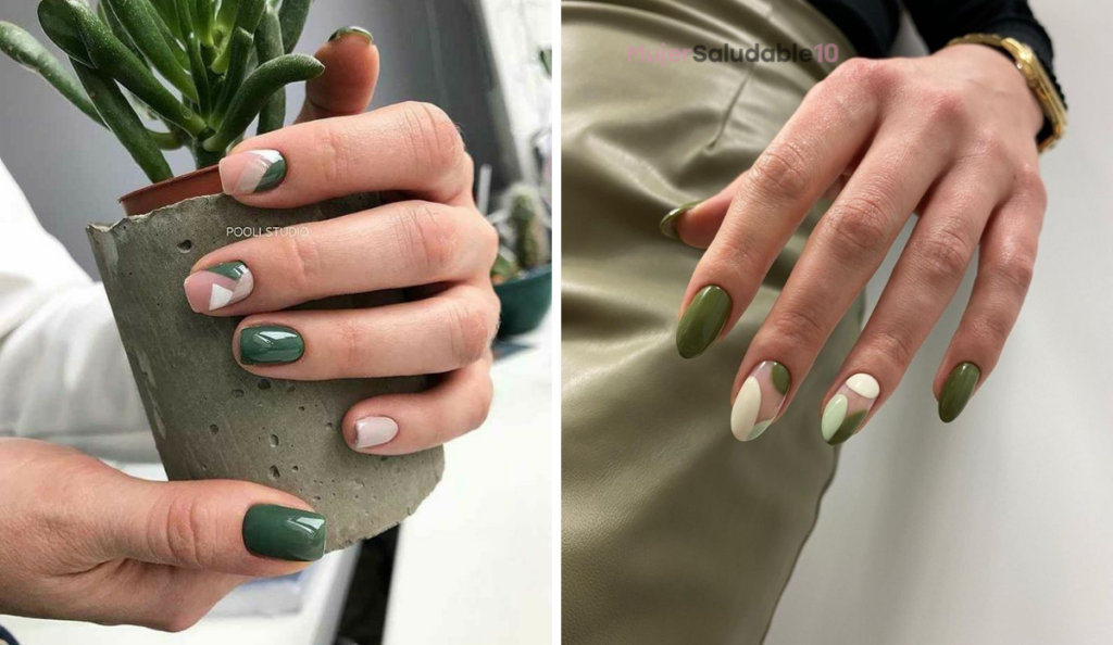 6 diseños de uñas verde oliva Mujer saludable 10 Todo para la mujer