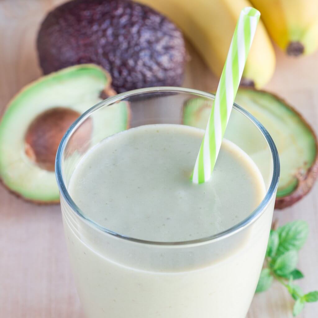Batido cremoso de aguacate