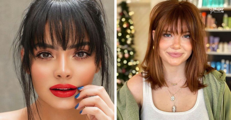 7 estilos de flequillos para cara redonda