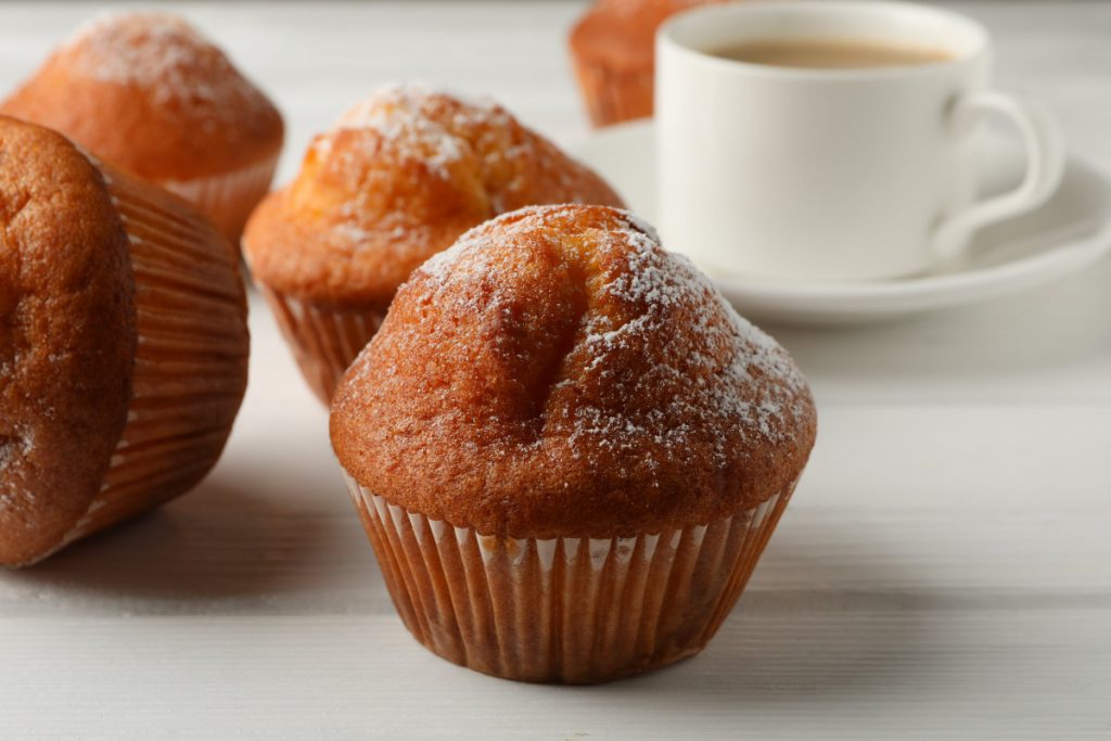 Muffins de mantequilla de maní sin gluten