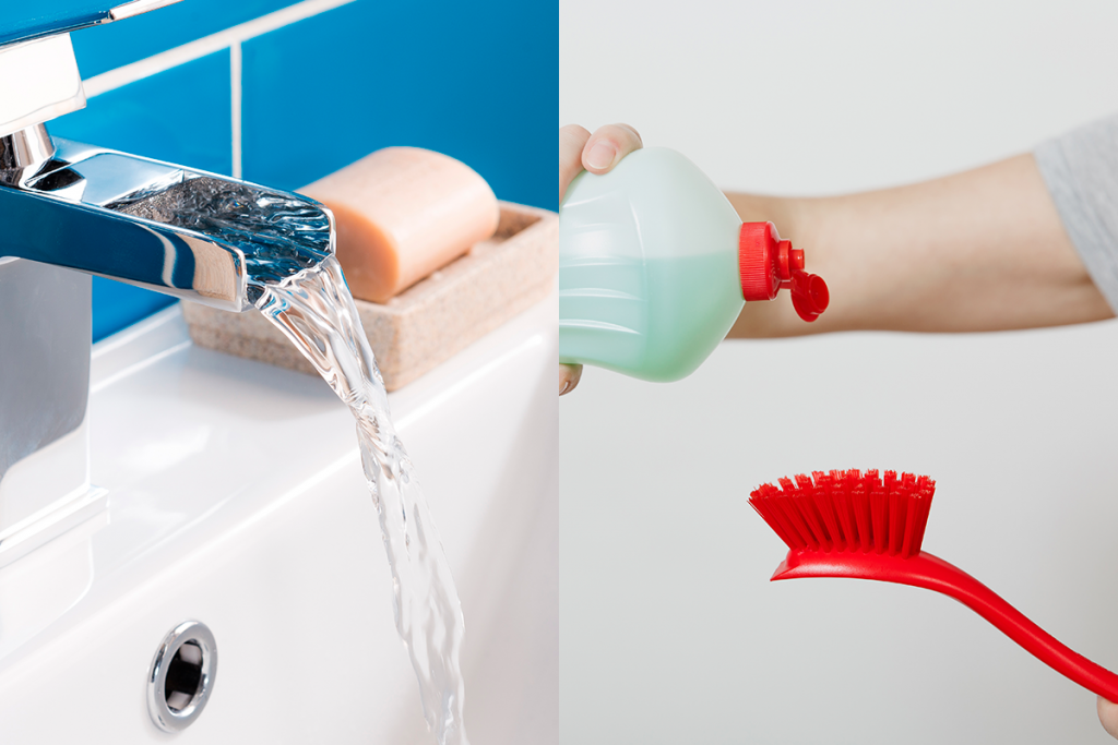 Trucos para eliminar las manchas oscuras de tu lavamanos
