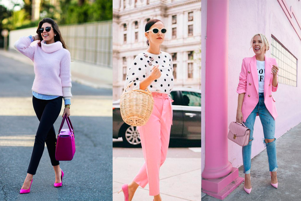 7 formas de combinar prendas rosadas
