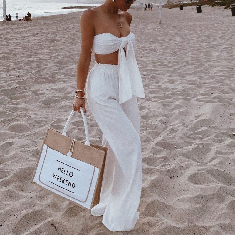 Introducir 35+ imagen outfit blanco mujer playa
