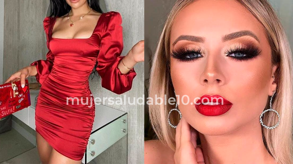 10 maquillajes para usar con un vestido rojo para un look perfecto