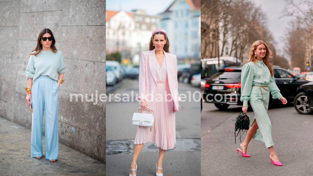 8 formas de usar un look monocromático con colores pasteles