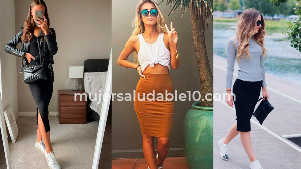 6 looks casuales que puedes armar con una falda lápiz