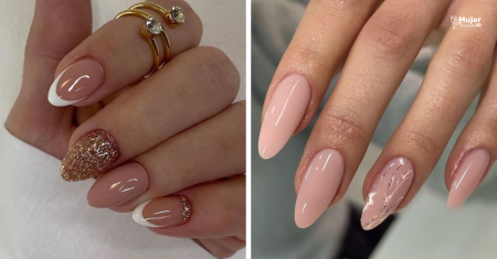 ¡SENCILLAS pero HERMOSAS! Diseños de uñas color nude - Mujer saludable