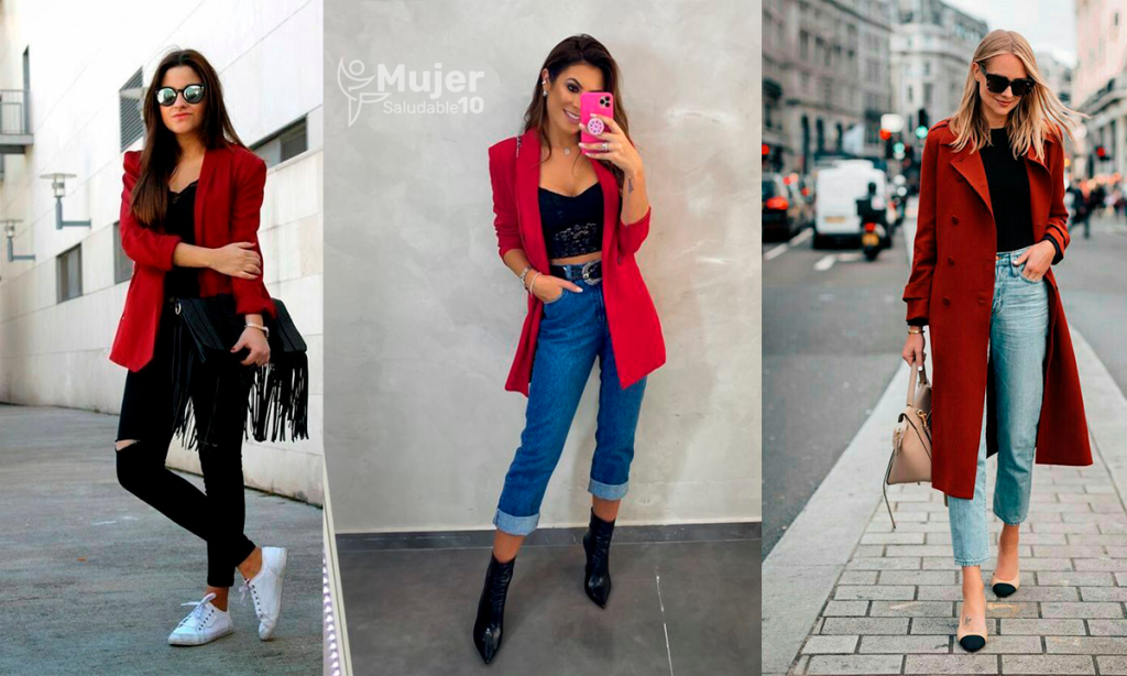 9 formas de combinar un blazer rojo para ir a la oficina