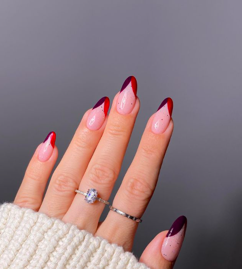 12 diseños de uñas con un toque de rojo - Mujer saludable 10 | Todo para la  mujer moderna