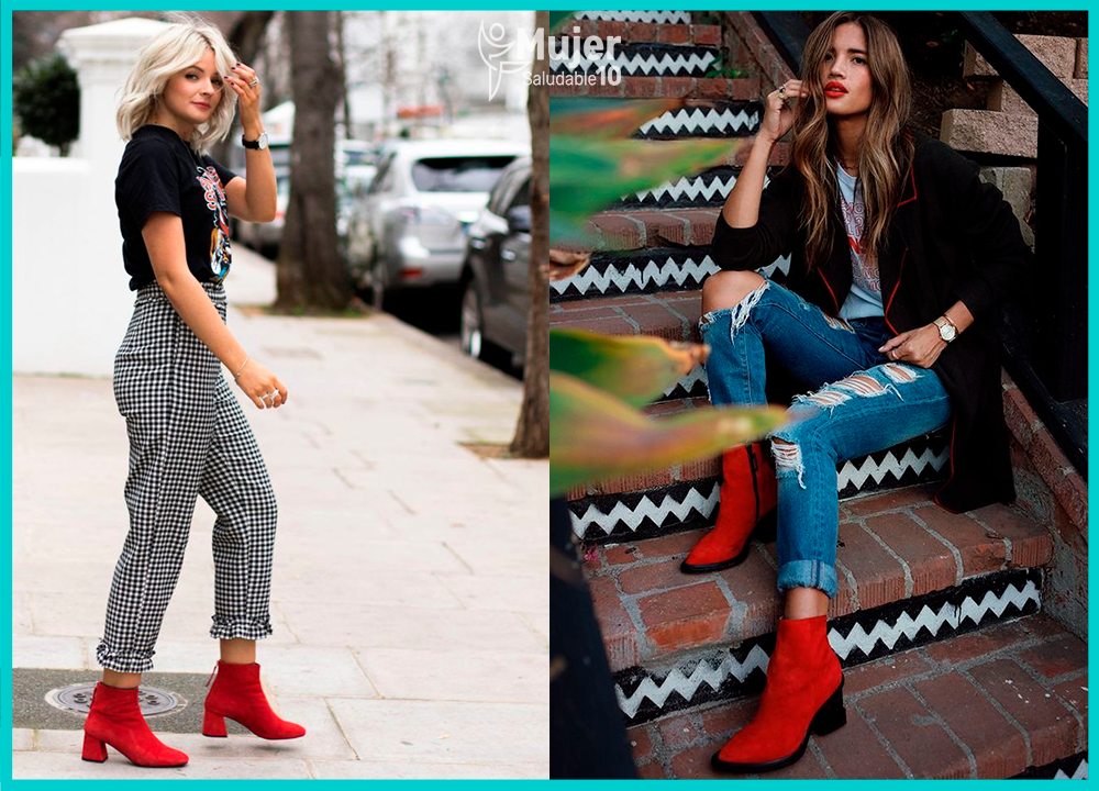 11 ideas de looks con botas rojas para lucir como una girl - Mujer saludable 10 | Todo para la mujer
