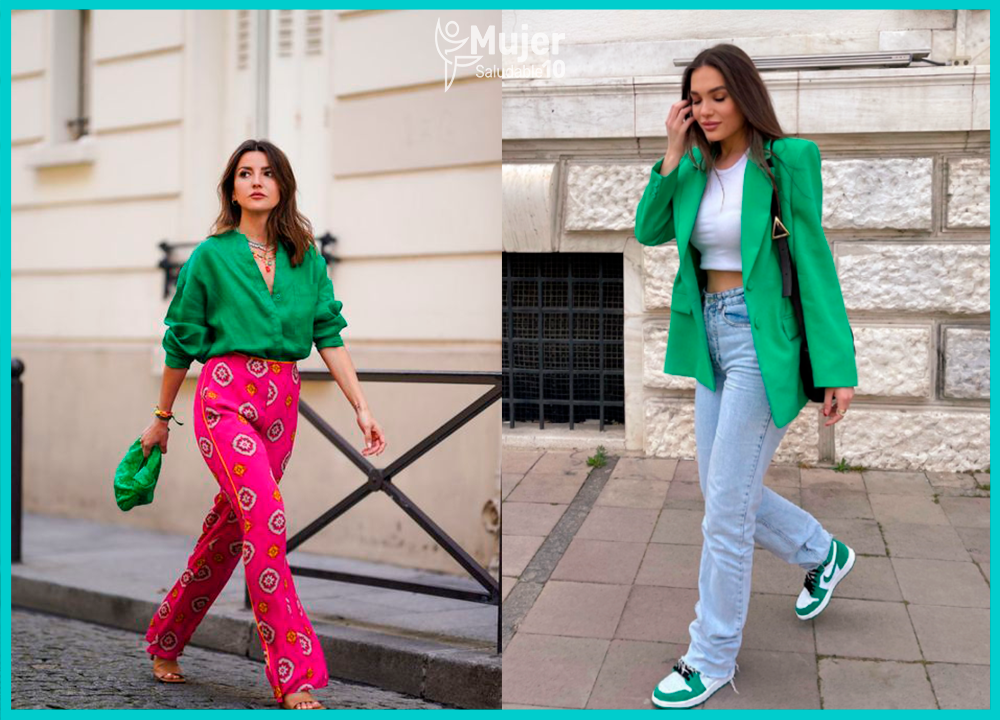 7 outfits para combinar prendas verde bottega - Mujer saludable 10 | Todo  para la mujer moderna