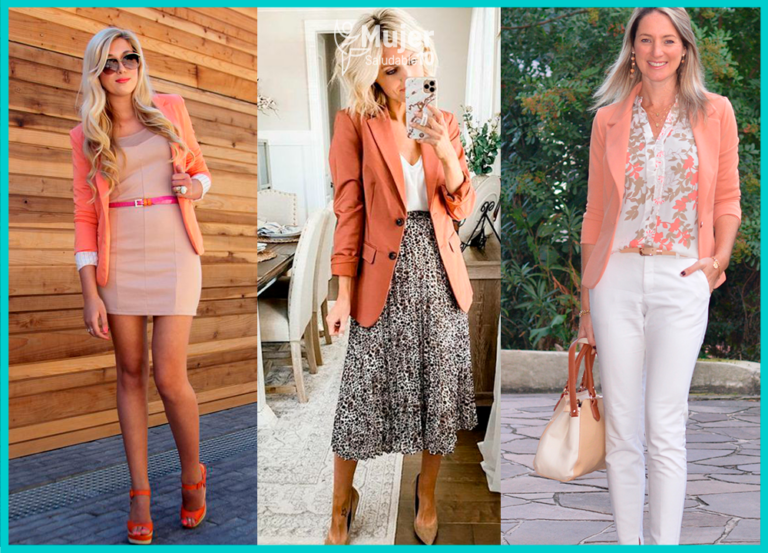 Aprende a combinar un blazer color salmón con estas 18 ideas Mujer