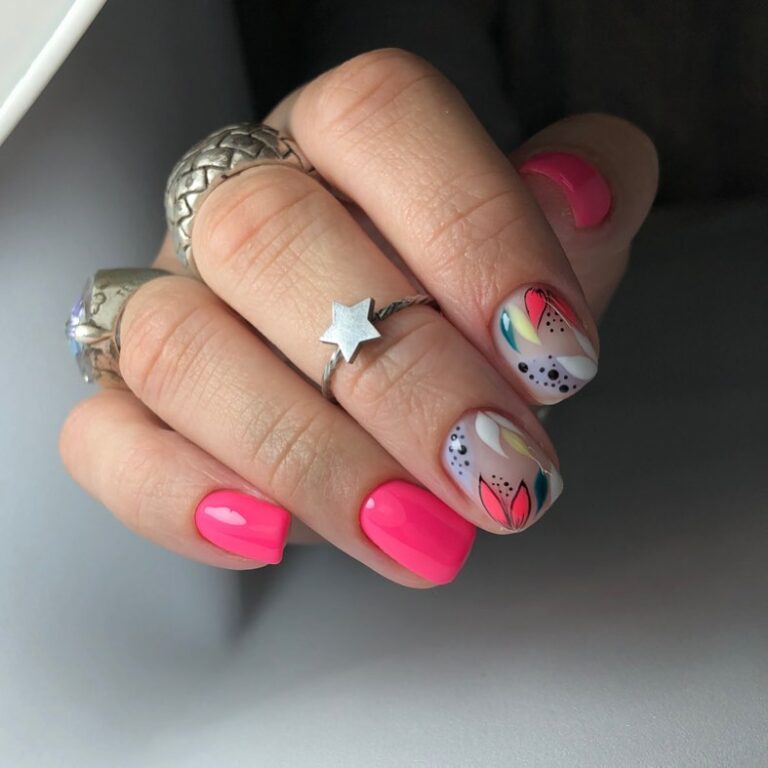 15 hermosos diseños para uñas cuadradas cortas