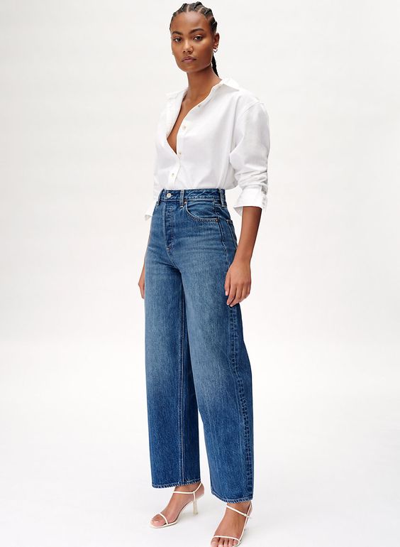 8 outfits con jeans anchos que te hacen ver delgada y arreglada - Mujer  saludable 10 | Todo para la mujer moderna