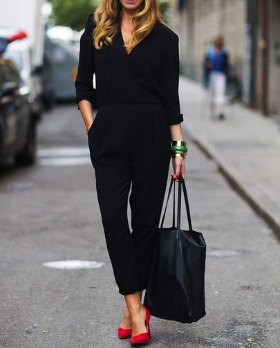 9 outfits elegantes con pantalón negro - Mujer saludable 10 | Todo para la  mujer moderna