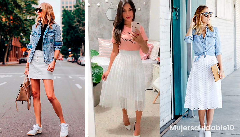 11 formas de lucir increíble con una falda blanca - Mujer saludable 10 |  Todo para la mujer moderna