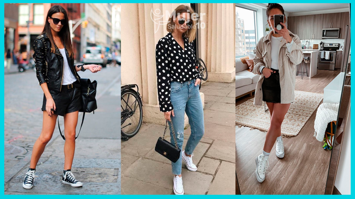 11 ideas de outfits casuales con tenis converse - Mujer saludable | Todo mujer moderna