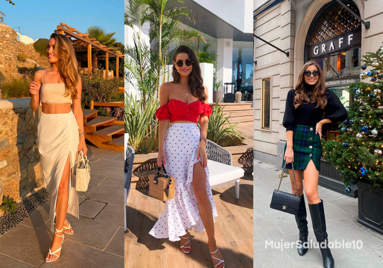 8 outfits para usar faldas con aberturas