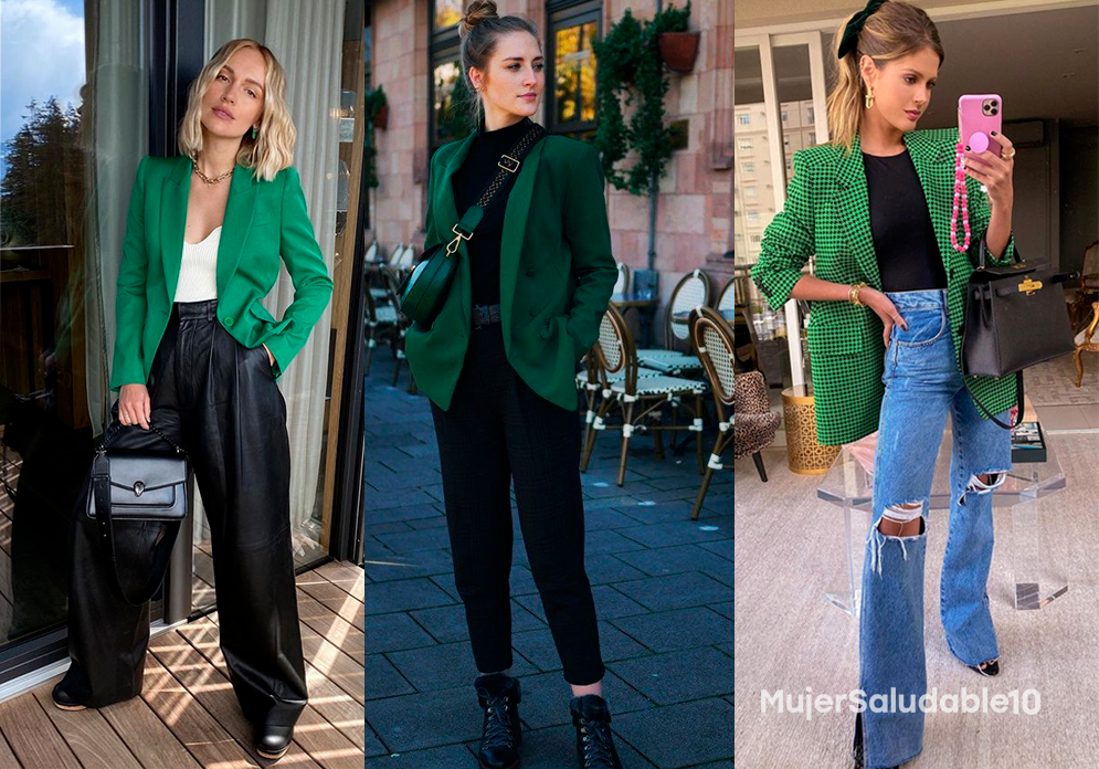 Crees que tu blazer verde no combina nada? 8 maneras que puedes llevarlo a la - Mujer saludable 10 | Todo para la mujer moderna