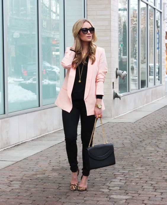 10 outfits bonitos y modernos para combinar rosa y negro - Mujer saludable  10 | Todo para la mujer moderna