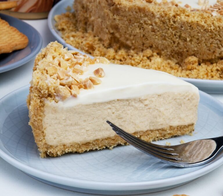 Cheesecake de mazapán sin horno ni grenetina