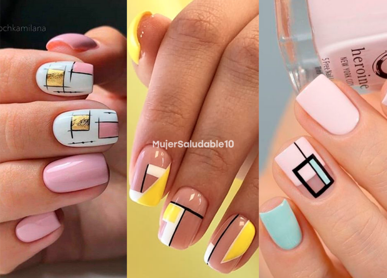 Prueba estos 9 diseños geométricos de uñas para tu próxima manicura