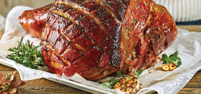 Pierna de cerdo al horno mechada