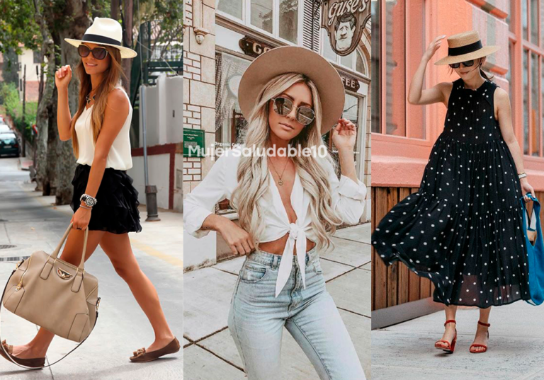 8 outfits veraniegos para usar sombreros