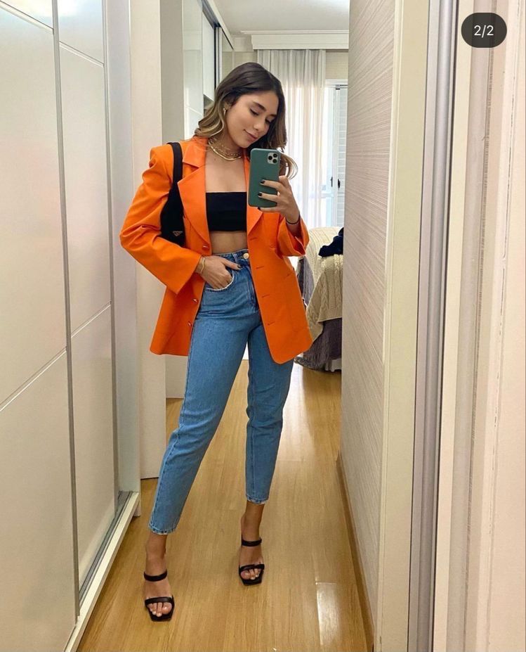 Cómo mejorar tus outfits usando un blazer naranja - Mujer saludable 10 |  Todo para la mujer moderna