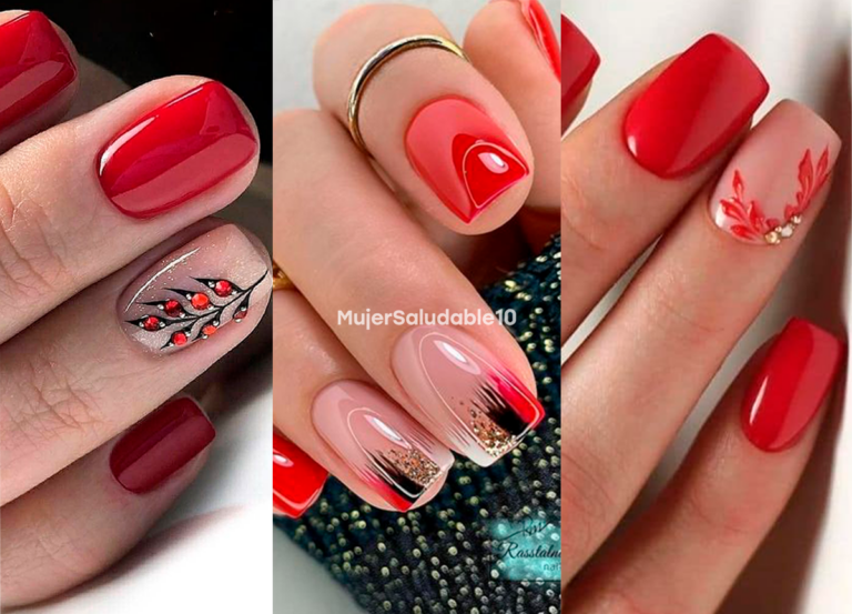Uñas rojas: 10 maneras de agregar rojo en tus manicuras esta temporada
