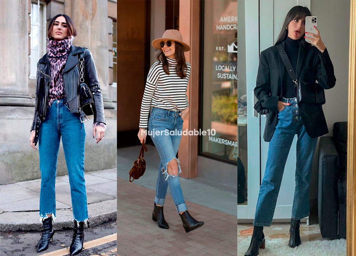 Gestionar extraño ropa Outfits para combinar botines negros y jeans - Mujer saludable 10 | Todo  para la mujer moderna