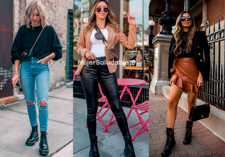 10 outfits cómodos con botas militares