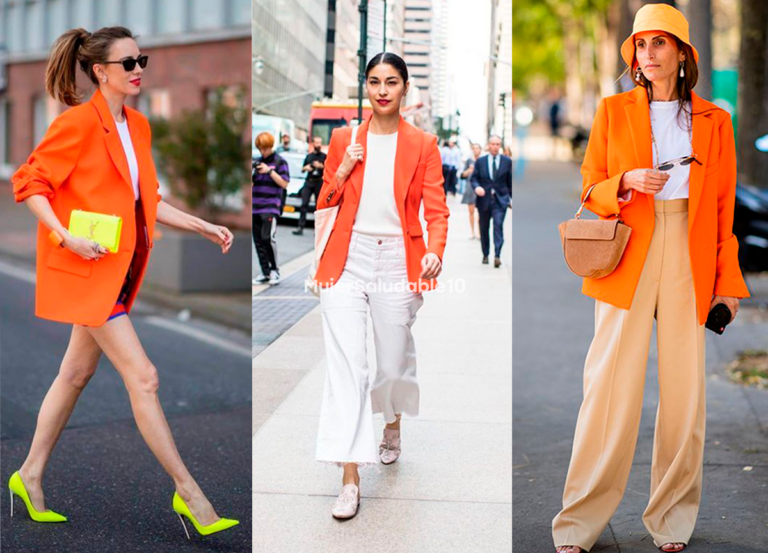Cómo mejorar tus outfits usando un blazer naranja