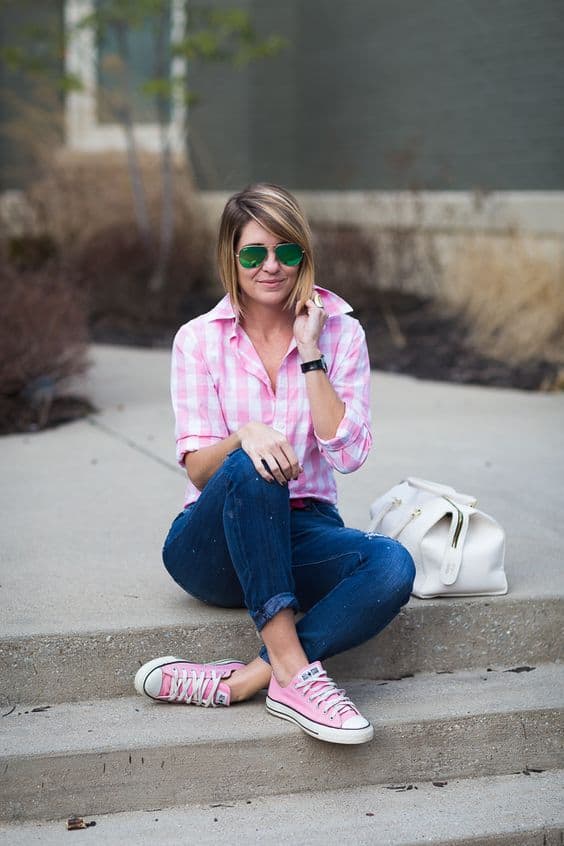 Converse rosa: 10 outfits fáciles para tu día a dia - Mujer saludable 10 | Todo para la