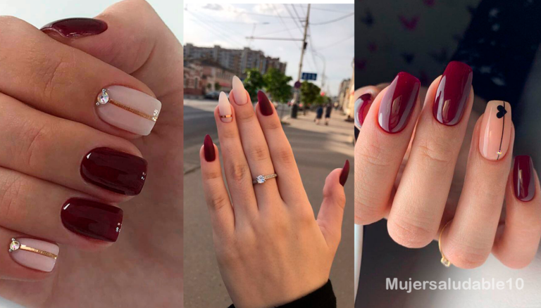 8 diseños de uñas color vino elegantes