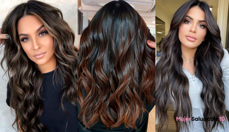 Mechas en cabello negro que son tendencia este 2022