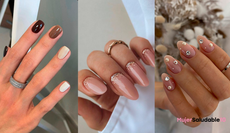 Las manicuras nude, beige y café más bonitas de pinterest