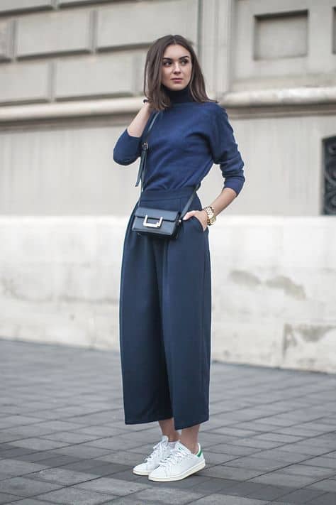 13 outfits para aprender a combinar una blusa azul marino - Mujer saludable  10 | Todo para la mujer moderna