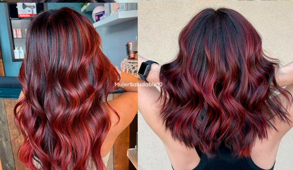 Balayage rojo: cómo hacer la transición de cabello café a rojo - Mujer ...