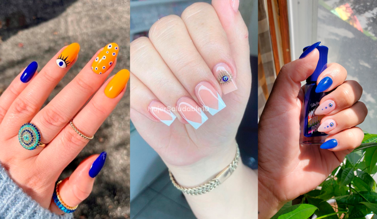 7 manicuras con ojo turco para protegerte de las malas energías