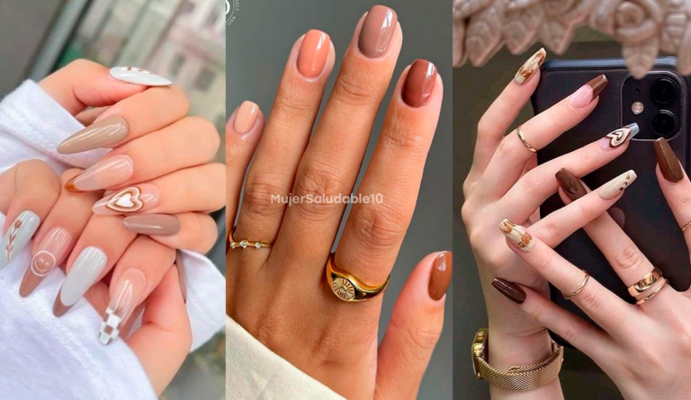 10 diseños de uñas cafés que son tendencia