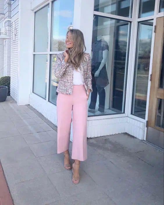 terraza Analgésico antepasado 11 Lindos y elegantes outfits con pantalón rosa - Mujer saludable 10 | Todo  para la mujer moderna