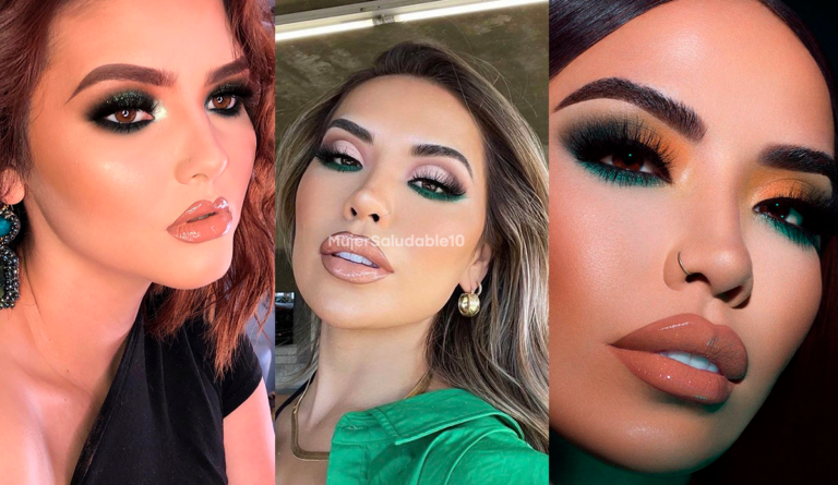 10 maquillajes de ojos verdes y elegantes para ir a cenar