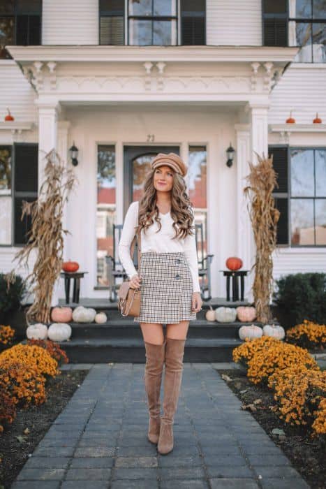 10 outfits con botas largas cafés para recibir el otoño - Mujer saludable  10 | Todo para la mujer moderna