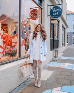 Outfits Con Botas Largas Y Vestidos Para Un Look Elegante Y Otoñal ...