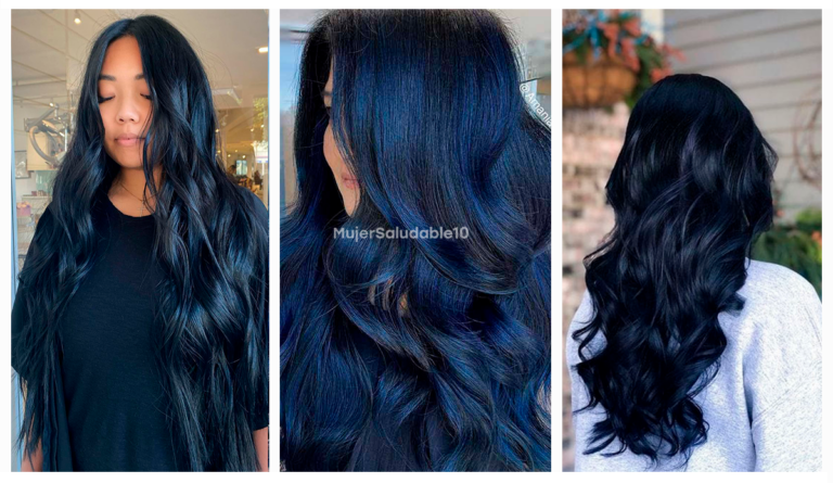 Tinte negro azulado para chicas morenas