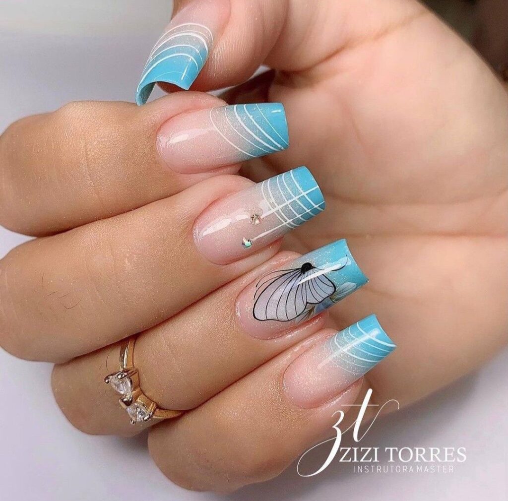 Diseños De Uñas Color Azul Que Son Hermosos Para Inspirarte Mujer Saludable 10 Todo Para La 8716