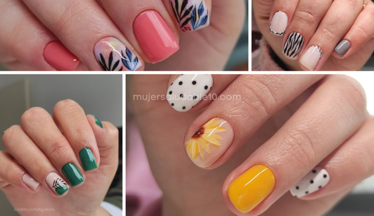 uñas cortas de colores para cualquier ocasión