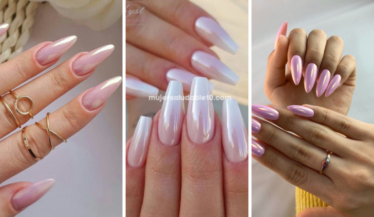 uñas nacar de moda