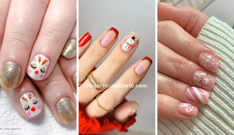 Diseños de navidad para uñas cortas Diseños de navidad para uñas cortas